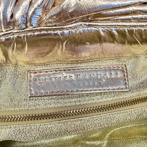 LOEFFLER RANDALL Rose Gold Metallic Shoulder Chain Bag for Target - Picture 6 of 12